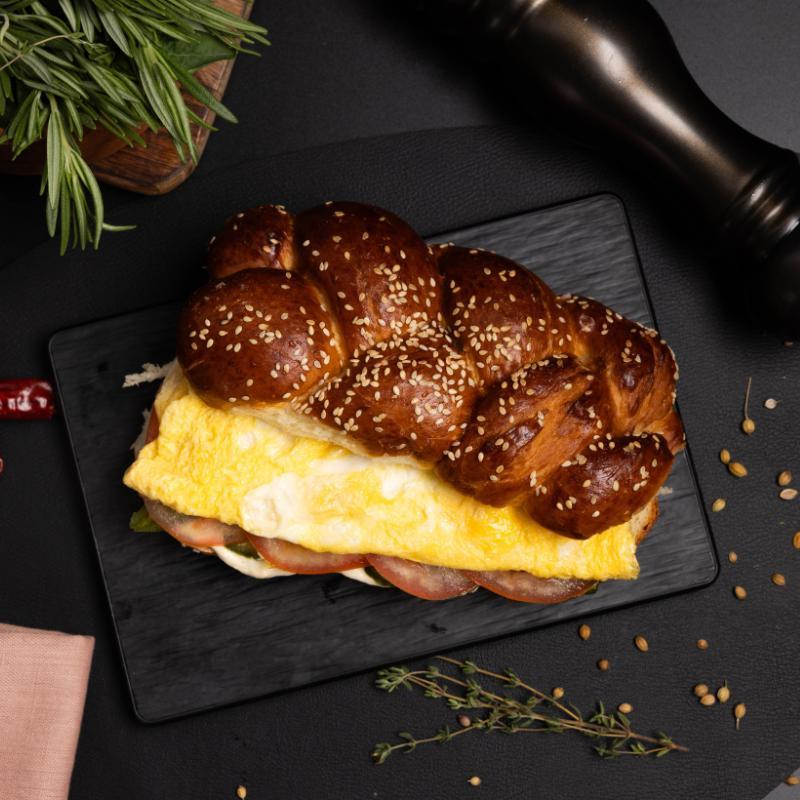 Omelette Challah with Toppings of Your Choice