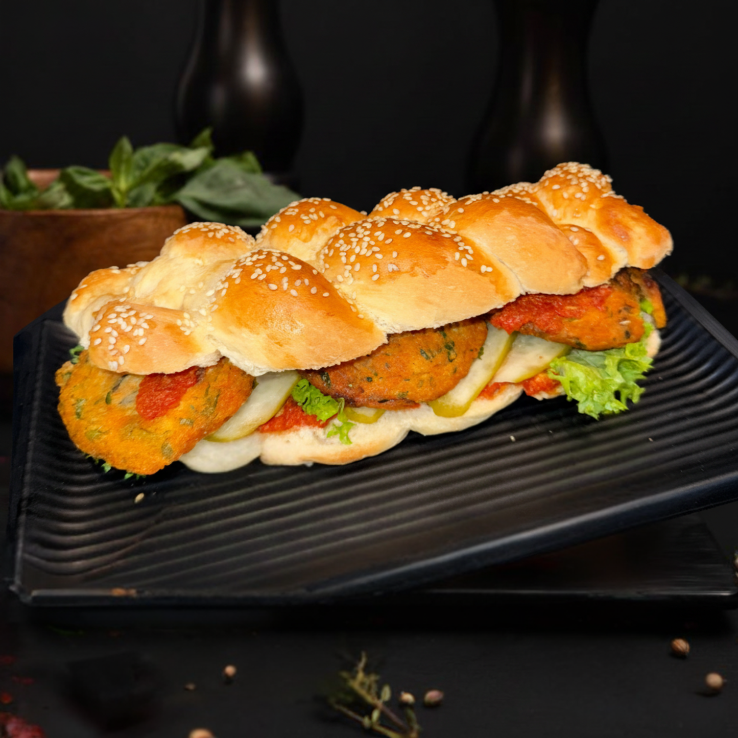 Vegetable Patties Challah